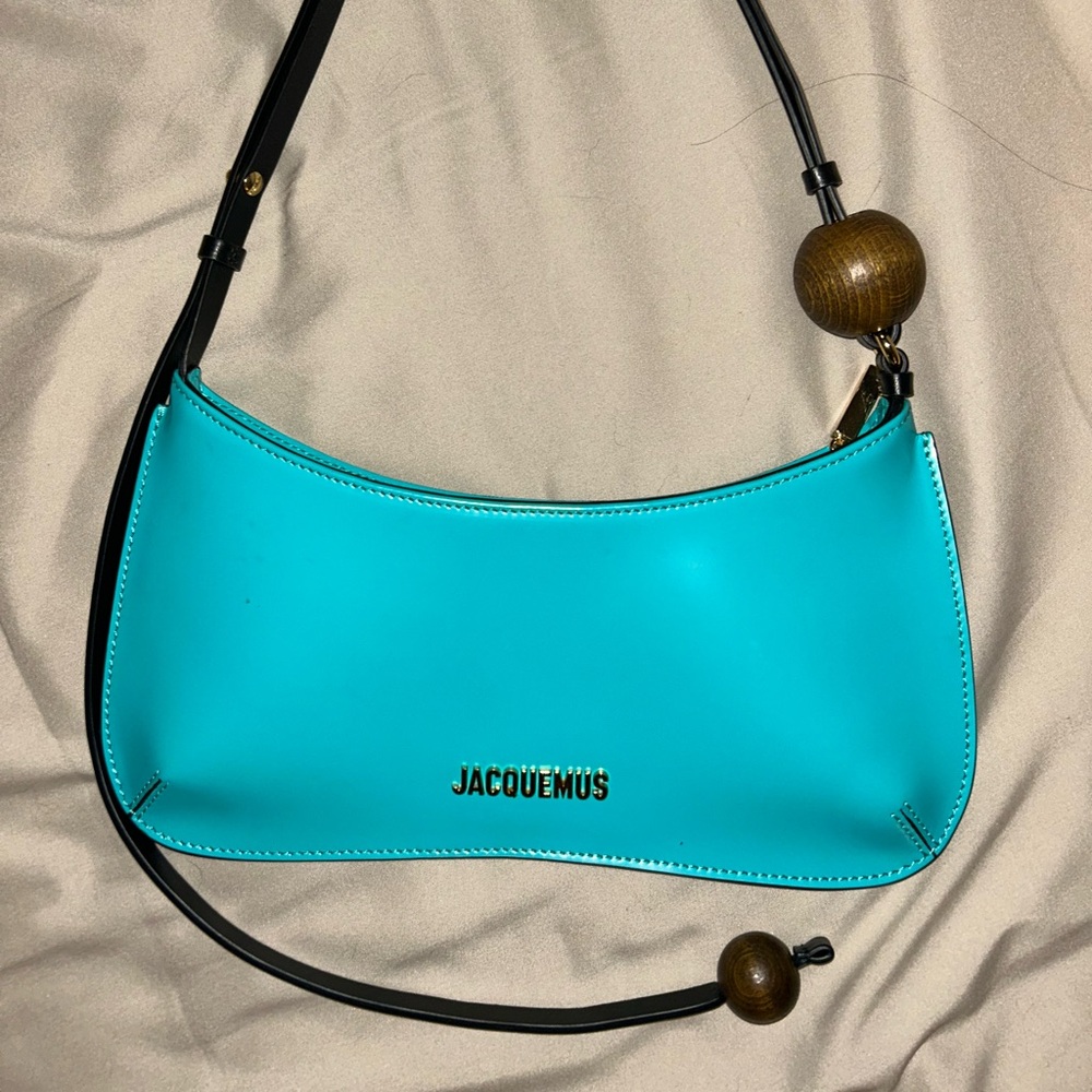 Jacquemus Le Bisou Perle Turquoise Shoulder Bag - Picture 3 of 4
